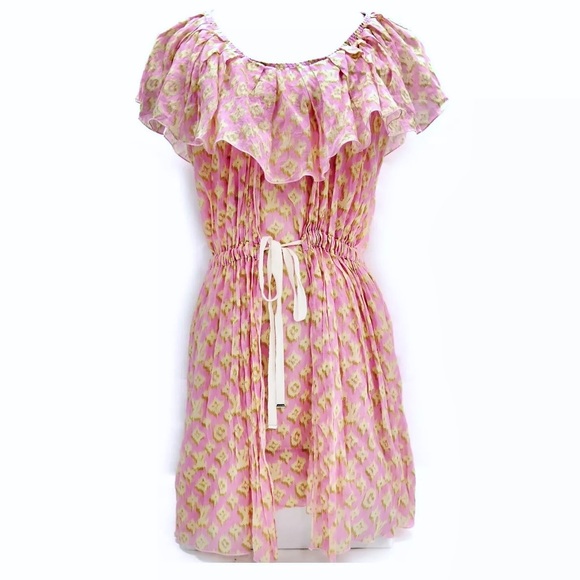 Louis Vuitton: Monogram LV Dress Tie Semi-Sheer Dress - Picture 3 of 15